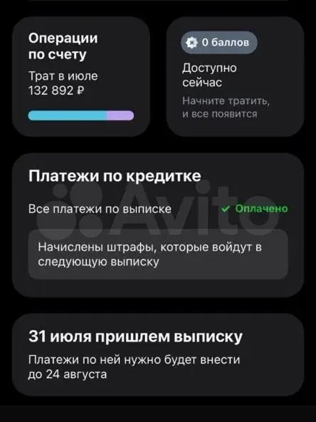 Результат работы: скриншот из банковского приложения, 6